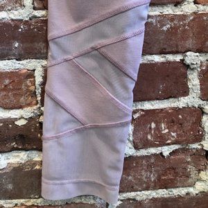 Mondetta Dusty Pink Rose Leggings with Mesh Calf